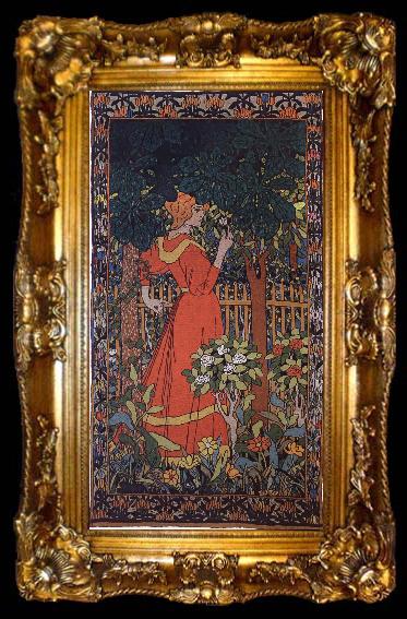 framed  Jozsef Rippl-Ronai Woman in red, ta009-2
